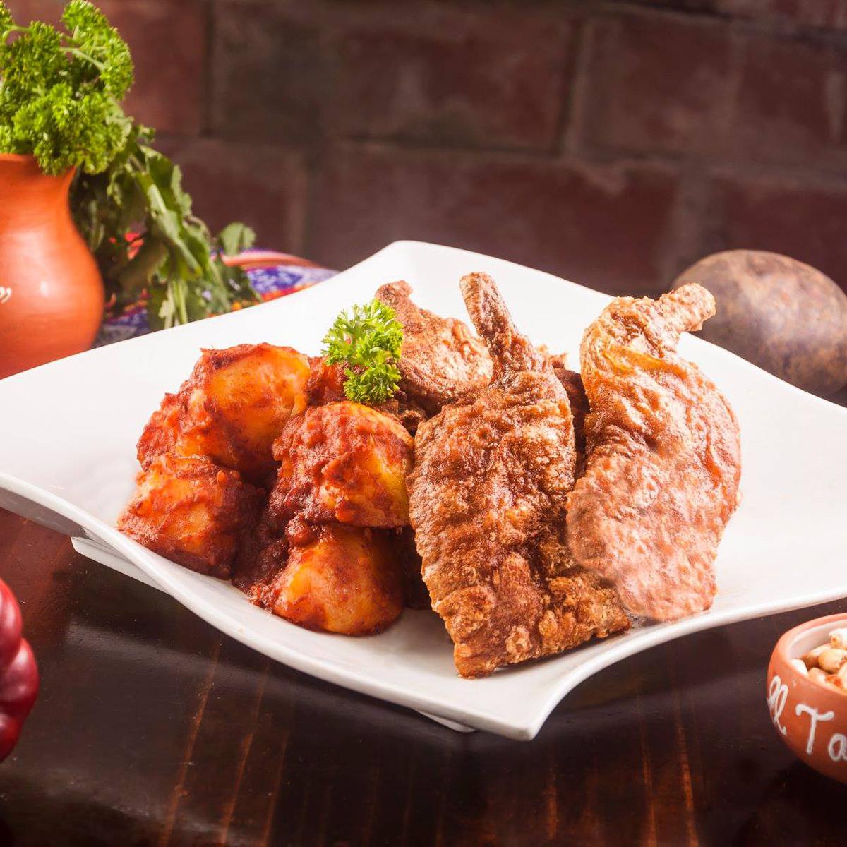 plato de carne de cuy