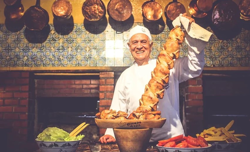 Foto pollo a la brasa / La granja azul